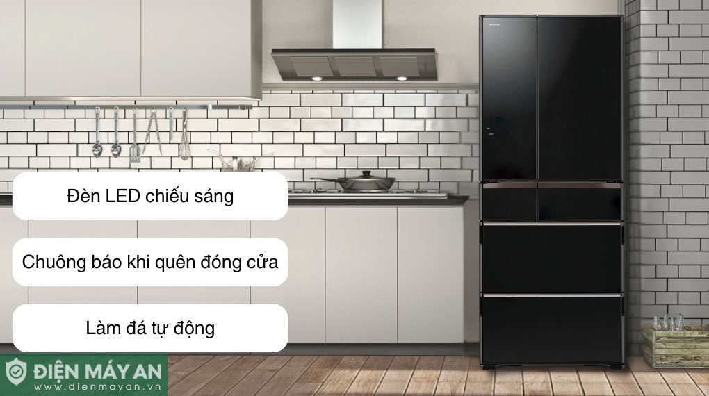 Tủ lạnh Hitachi Inverter 617 lít Multi Door R-HW620RV XK